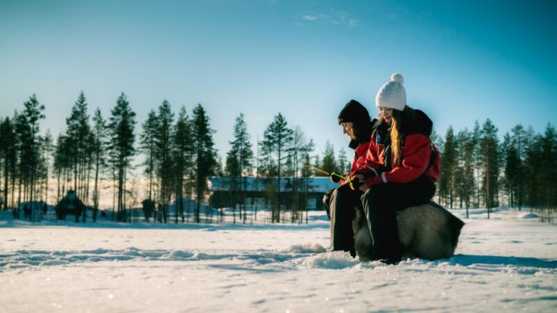 Rovaniemi: Family Fun Day with Huskies and Reindeer - Reindeer Sled Ride: Slow and Majestic