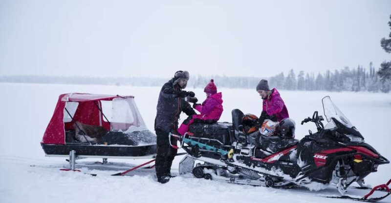 Rovaniemi: Family Snowmobile Sledge Ride - Key Points