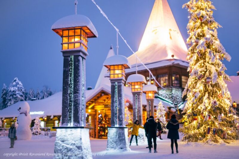 Rovaniemi: Meet Santa Claus, Reindeer Sleigh Ride & Huskies - Husky Sled Ride: 500 Meters of Speed and Snow