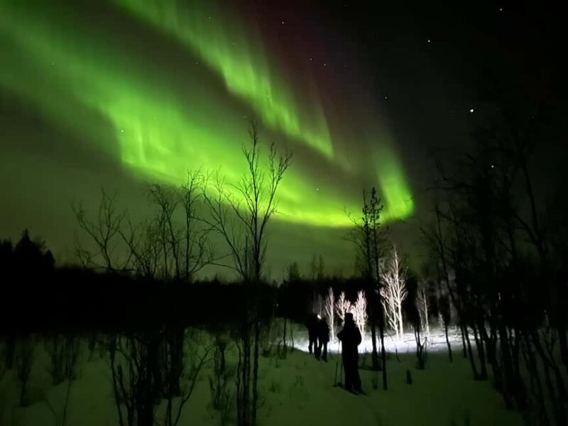 Rovaniemi: Nighttime Ski Adventure ending with Campfire - Key Points