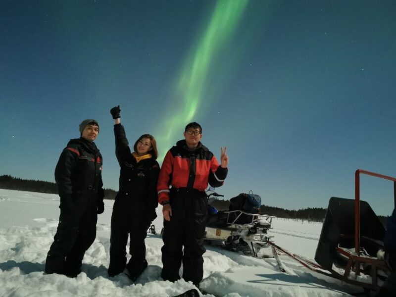 Rovaniemi: Northern Lights Sledge Ride - The Snowmobile-Pulled Sledge Experience Through Laplands Forests
