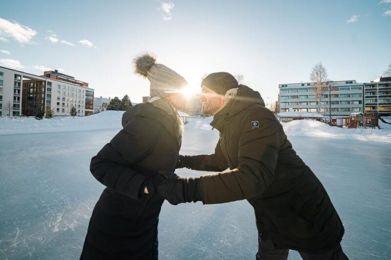 Rovaniemi: Private Ice Skating Photography Session - Key Points