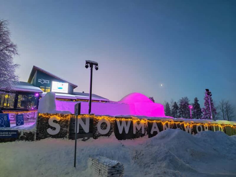 Rovaniemi: Santa Village, Snowman World & Husky Sledge Ride - Cross the Arctic Circle and Explore Local Shops