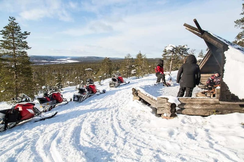 Rovaniemi: Snowmobile Safari Longer Trails - The Outdoor Lunch Around the Fire in Wilderness