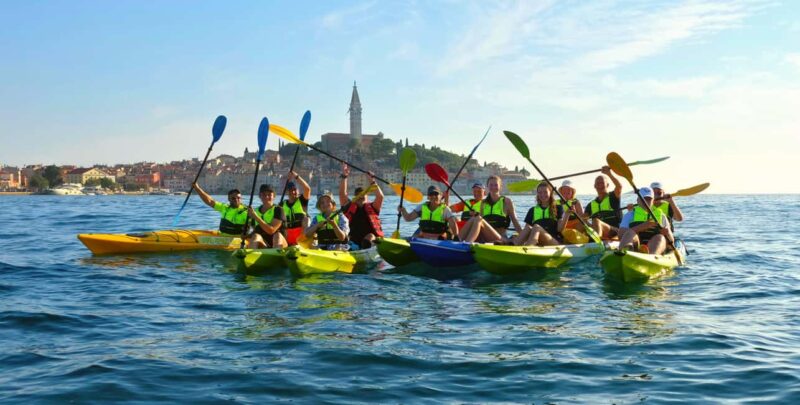Rovinj-Amazing kayak tour &snorkeling &free drink &photos - Rovinj’s Coastal Beauty from the Water