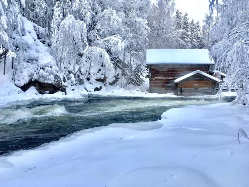 Ruka: Oulanka National Park Snowshoeing Tour - Visiting the Myllykoski Rapids and Hanging Bridge
