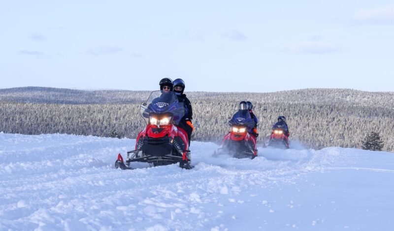 Saariselkä: Ice Fishing Safari by Snowmobile - Exploring the Snow-Covered Forests and Fells