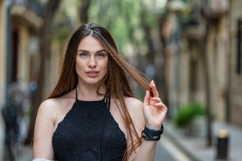 Sagrada Familia cinematic photoshoot - Serene Moments in a Hidden Garden