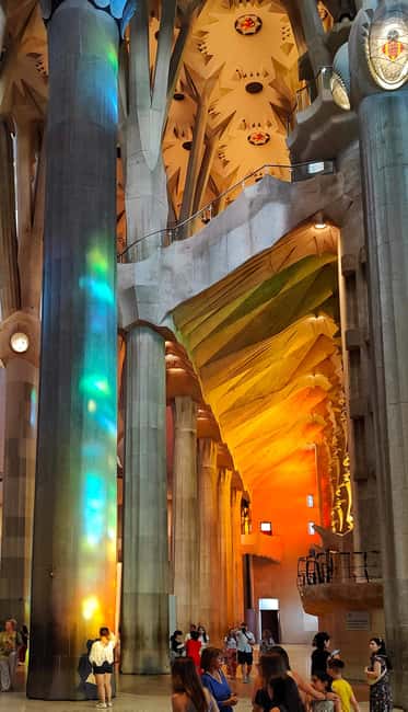 Sagrada Familia Private Tour with Entry Ticket in English - Inside the Basilica: A Forest of Multi-Colored Columns and Light