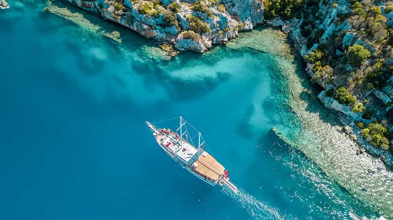 Sail Turkey: Gulet Cruise Demre to Kas Via Kekova - Cruising Towards Kas and Enjoying Limanagzi Bay