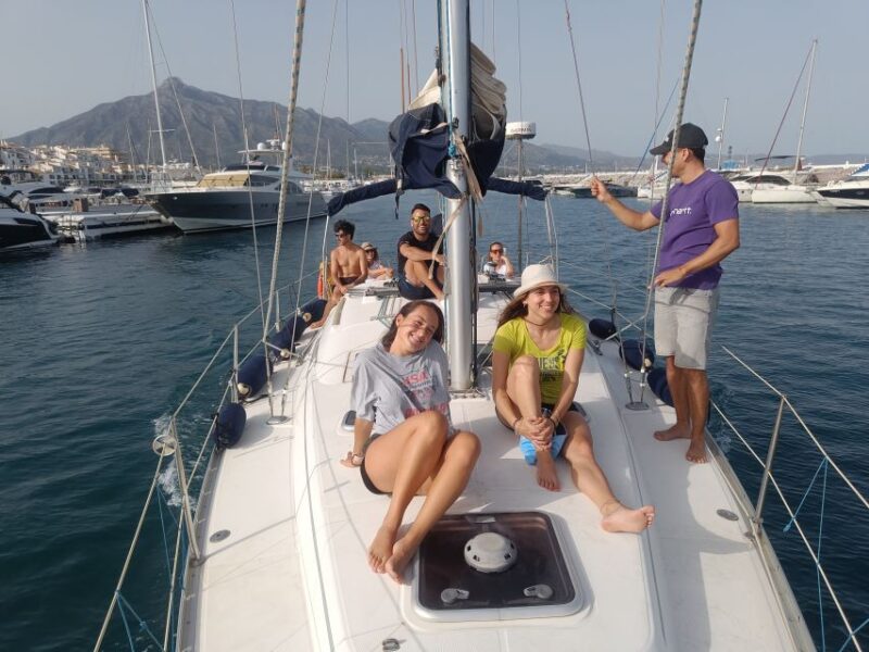 Sailing Trip in Marbella from Puerto Banus - Relaxing on Deck: Sunbathing and Socializing