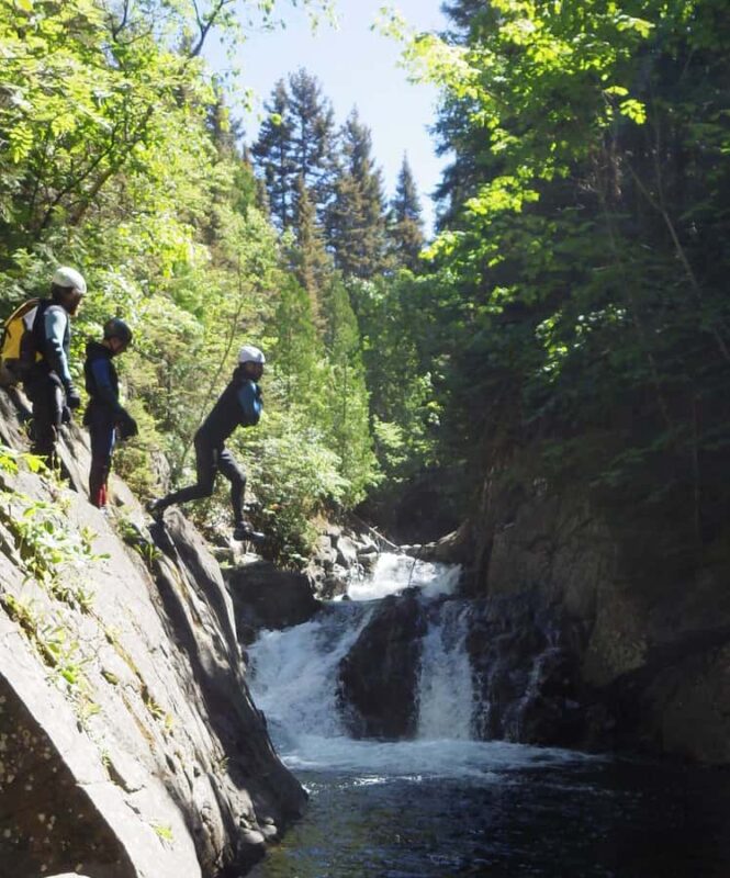 Sainte-Anne des Monts: Canyoning in the coastal mountains of the St. Lawrence River - Key Points