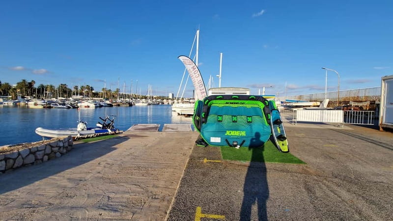 Salou: Private Inflatable Water Sofa Ride - Salous Private Inflatable Water Sofa Ride Starts at the Jetboard Experience
