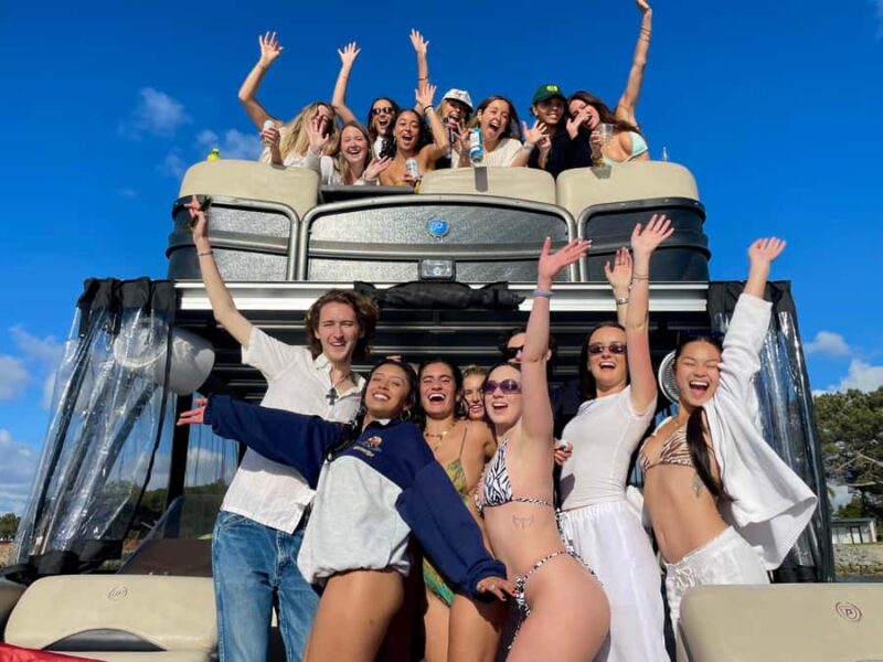 San Diego: Double Decker Boat Party on Mission Bay - Water Toys: Slide, Paddleboard, and Lily Pad