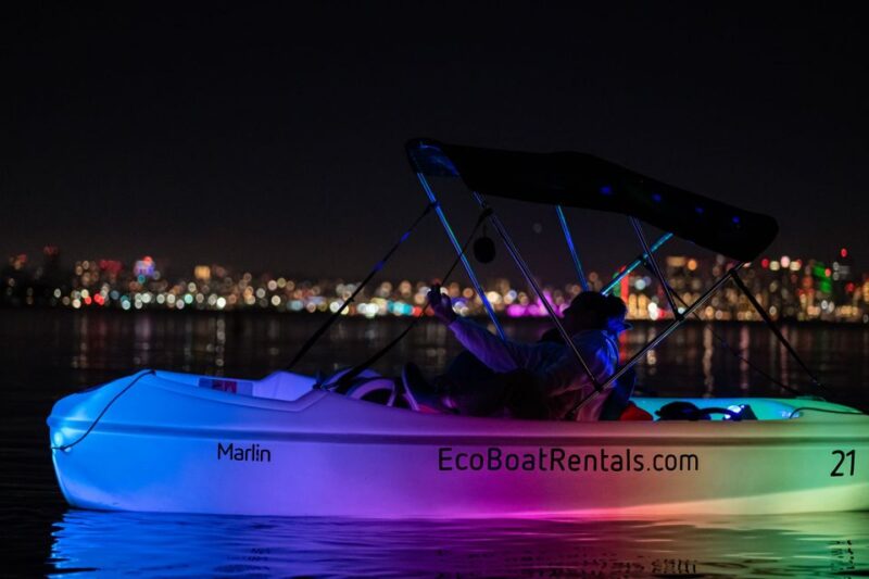 San Diego: Night Date Glow Pedal Boat with Downtown Views - An Exciting Nighttime Water Adventure in San Diego