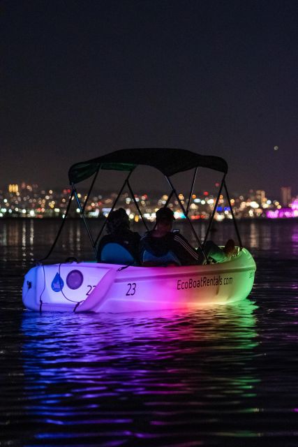 San Diego: Night Date Glow Pedal Boat with Downtown Views - The Scenic Views of Downtown San Diego