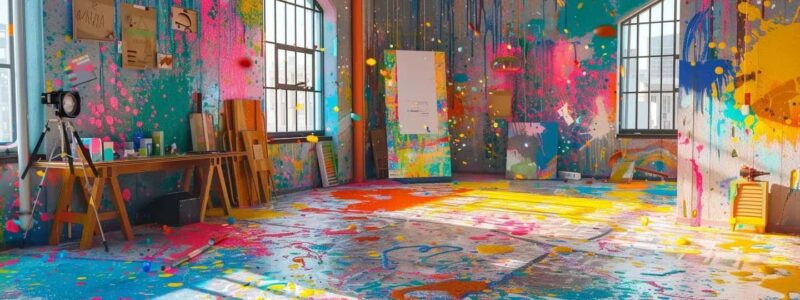 San Diego: Splatter Paint Experience - Enter the World of Color at Brainy Actz in San Diego
