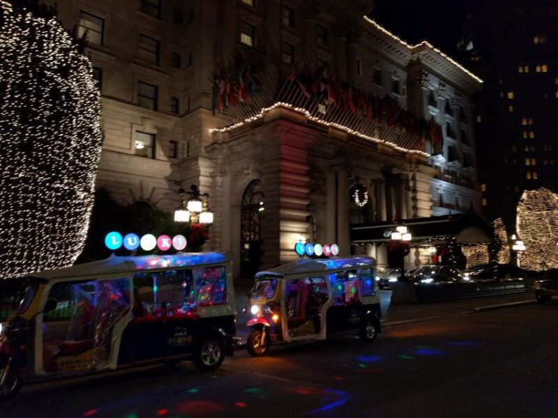 San Francisco: Holiday Lights and Sights Tour on a Tuk-Tuk - Iconic San Francisco Landmarks in a Festive Light