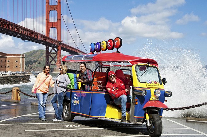 San Francisco Private Group City Tour 2.5 Hours - Lucky Tuk Tuk - Viewing the Golden Gate Bridge from Fort Point