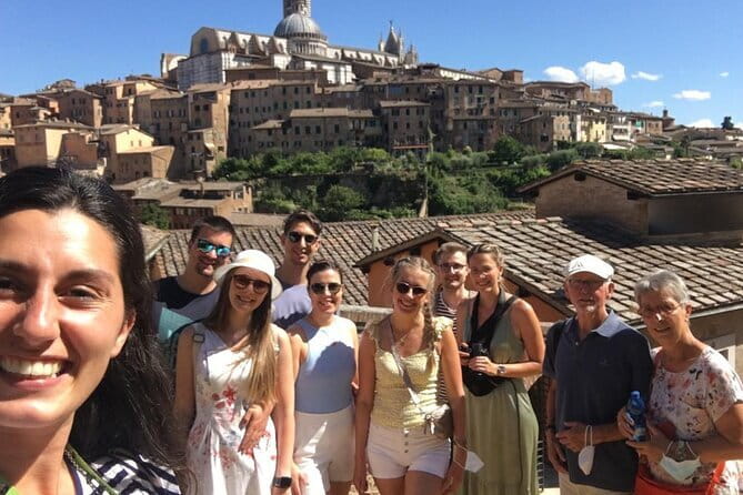 San Gimignano, Siena, Monteriggioni: Fully Escorted Tour, Lunch & Wine Tasting - Siena’s Iconic Piazza and Cathedral
