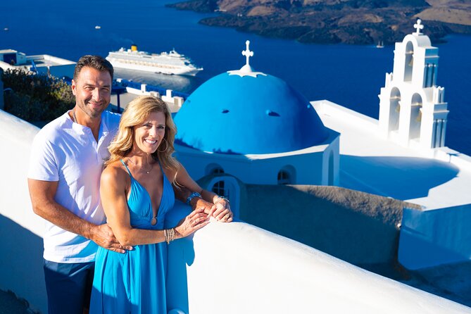Santorini 2h Private Photoshoot with a prof. photographer &transp - The Charm of the Three Bells of Fira