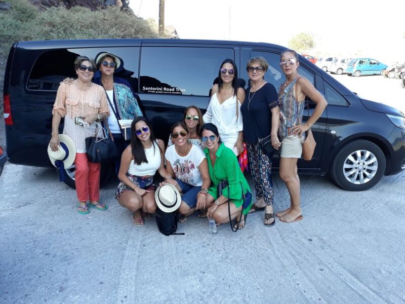 Santorini: 6-Hour Classic Panorama Private Tour - Relaxing at Perivolos Black Beach and Crystal Waters