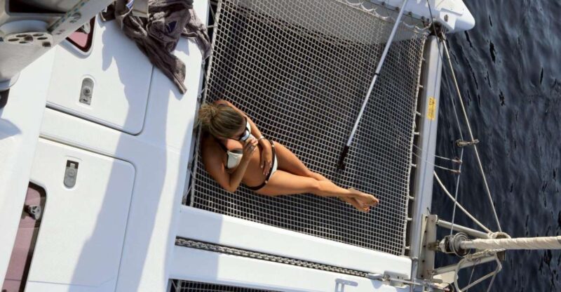 Santorini: 7-Hour Private Catamaran Cruise with Food & Drink - Santorinis Private Catamaran Experience Starts at Vlychada Marina