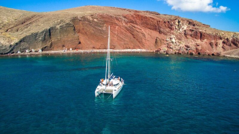 Santorini: 7-Hour Private Catamaran Cruise with Food & Drink - Stunning Sunset and Photo Opportunities Aboard