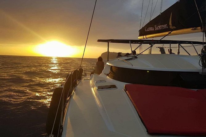 Santorini Adventurous Catamaran Experience with Snorkeling - Snorkeling at the Santorini Volcano Hot Springs