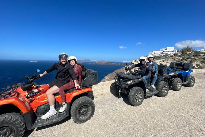 Santorini ATV-Quad Experience Tour + Transportation - Riding Toward the Windmills and the Traditional Village of Megalochori