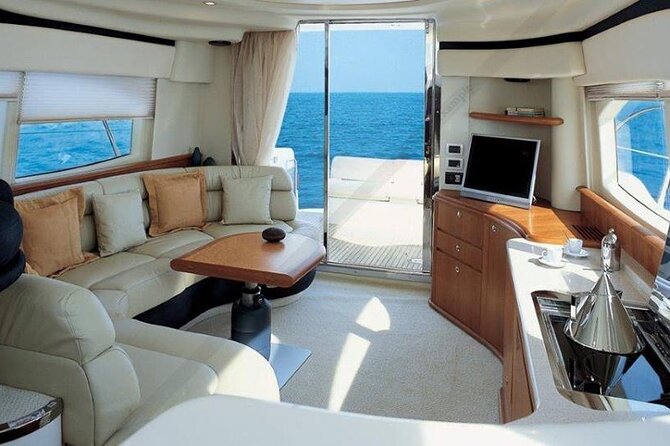 Santorini Caldera: Private Flybridge Yacht Experience - Thirassia and the Greek Tavern Lunch