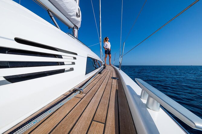 Santorini: Caldera Private Sailing Boat Cruise with Beneteau Oceanis 46.1 - Around the Volcano and the Island of Thirassia