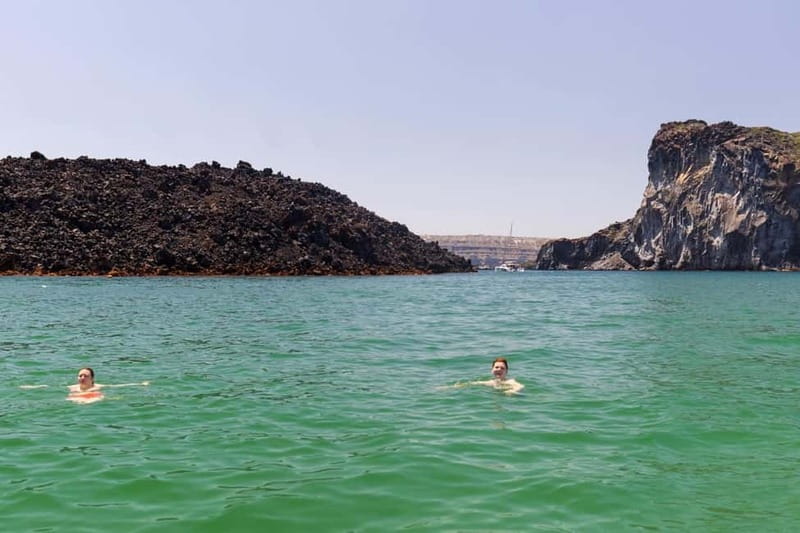 Santorini: Catamaran Cruise with Fresh Meal & Open Bar - Under the Akrotiri Lighthouse and the Hot Springs Experience