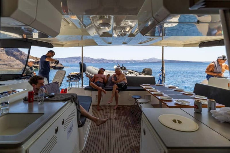 Santorini: Catamaran Cruise with Fresh Meal & Open Bar - Optional Sunset Viewing and Flexible Scheduling