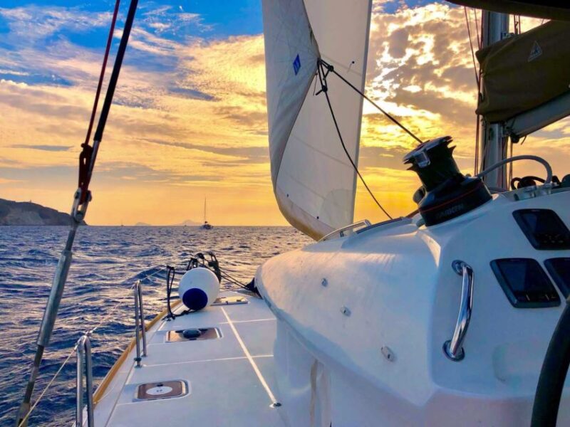 Santorini: Catamaran Cruise with Lunch, Drinks, & Oia Visit - Snorkeling and Hot Springs Adventures