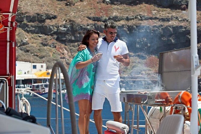 Santorini Cruise on Catamaran with BBQ & Open Bar - Practical Tips and Booking Insights