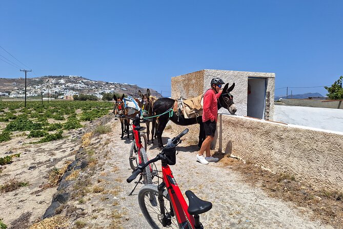 Santorini: E-bike tour experience - The Venetian Castle and Caldera Viewpoint at Akrotiri