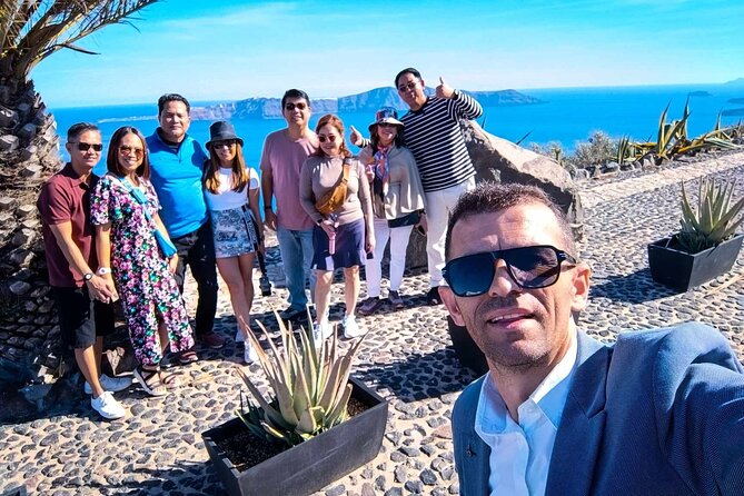 Santorini Excursion -Unforgettable Memories - Perissa Black Sand Beach and Lunch