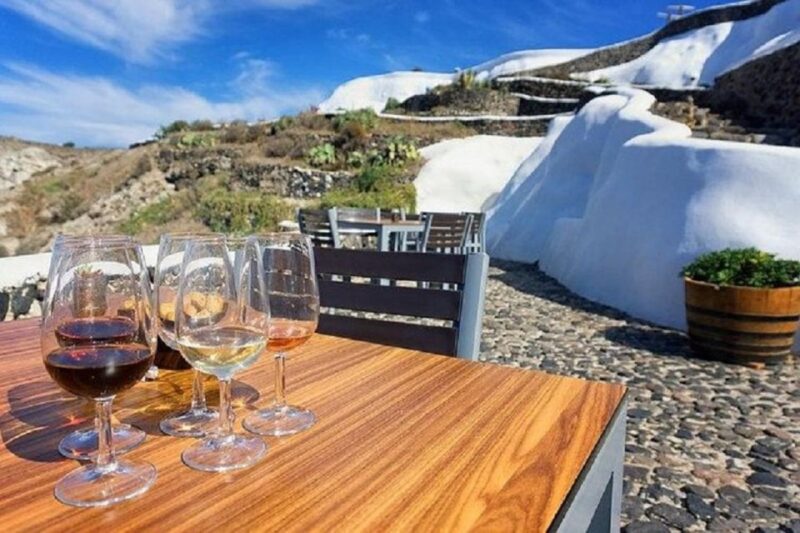 Santorini: Fira Town Walking Tour with Wine Tasting - The Venetian District and Caldera Views
