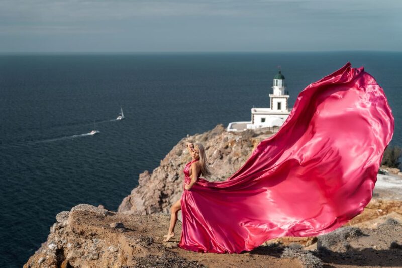 Santorini: Flying Dress Photo © Photoshoot "Express Package" - Clarifying What’s Not Included: Transportation and Additional Costs
