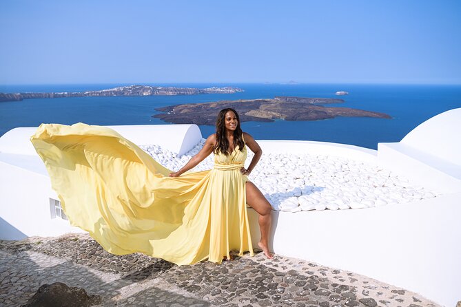 Santorini Flying Dress Photo Session Experience - Timing and Best Seasons for the Photoshoot