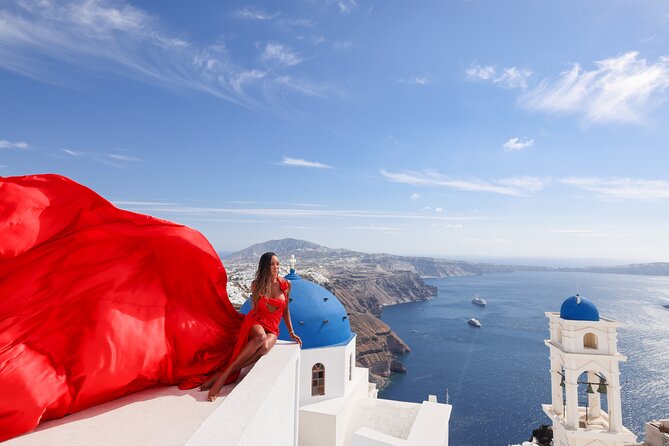 Santorini Flying Dress Photography - Pricing, Extras, and Booking Considerations