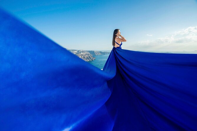 Santorini Flying Dress Photoshoot - Meeting Points and Practical Details