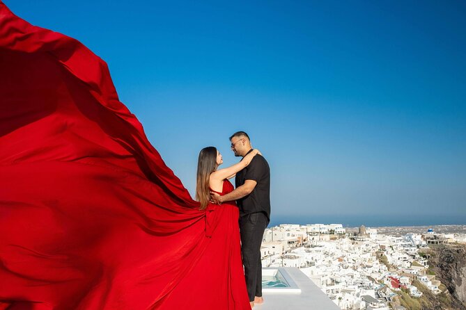 Santorini Flying Dress Photoshoot - How the Photos Are Delivered and Post-Processing
