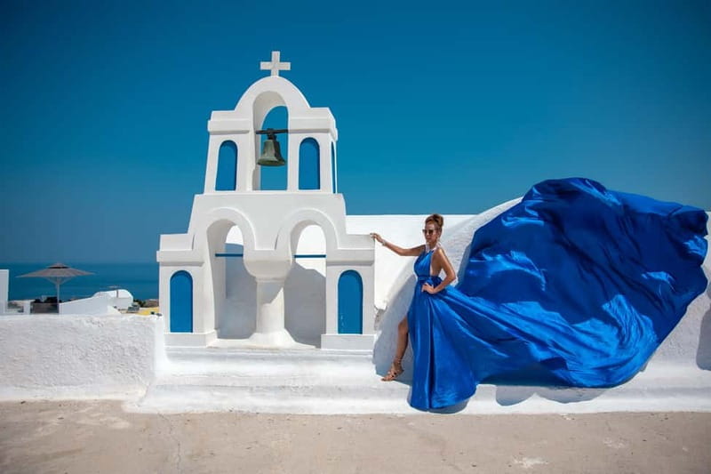 Santorini: Flying Dress Photoshoot - Dress Options and Style Tips