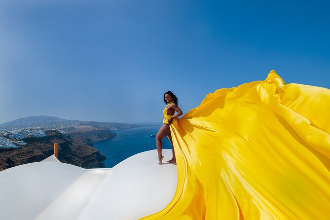 Santorini Flying Dress Photoshoot  Private Tour & Photos - Key Points