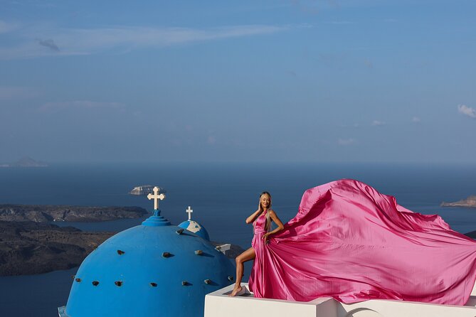 Santorini Flying Dress Photoshoot  Private Tour & Photos - Santorini Flying Dress Photoshoot: Who Will Love It?