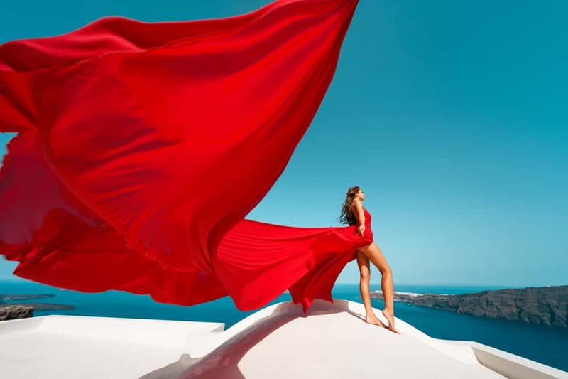 Santorini: Flying Dress Photoshoot - Starting Point and Booking Convenience in Santorini