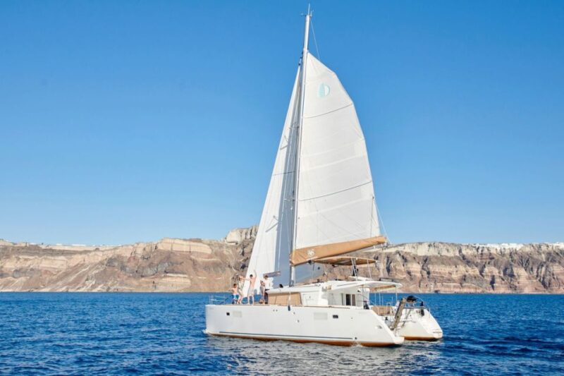 Santorini Gold Catamaran Cruise with Snorkel, BBQ & Open Bar - The Crew and Overall Service Experience