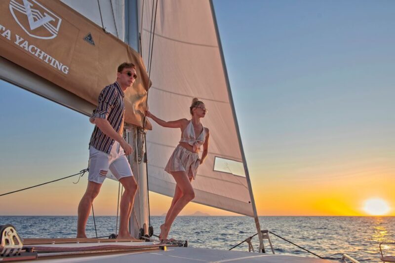 Santorini Gold Catamaran Cruise with Snorkel, BBQ & Open Bar - Practical Tips and Considerations for the Cruise